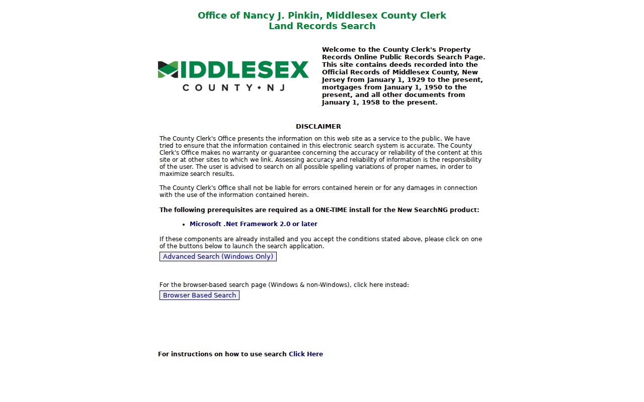 Sayreville street directory Middlesex County land records search